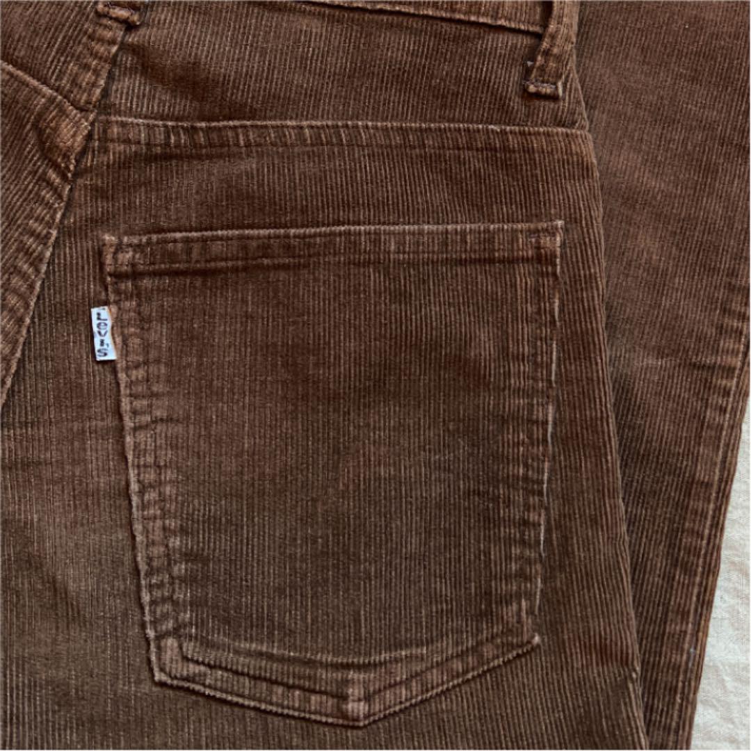 赤字超特価HOT 80s 茶 W28 コーデュロイ ブラウン 7qRGH-m51166220412 LEVIS 646 ベルボトム 定番人気定番