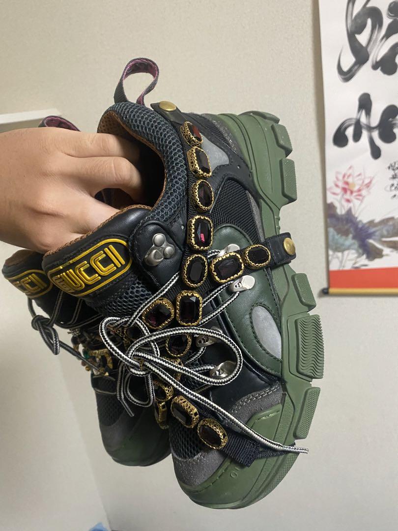 Gucci Flashtrek green size 7G, no box
