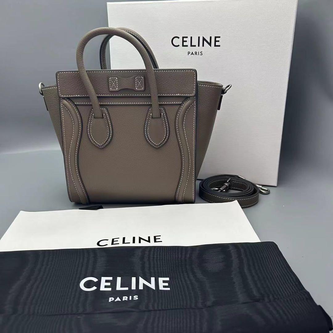 セリーヌ CELINE ラゲージナノ ブラック ショルダーバッグ 美品 画像2