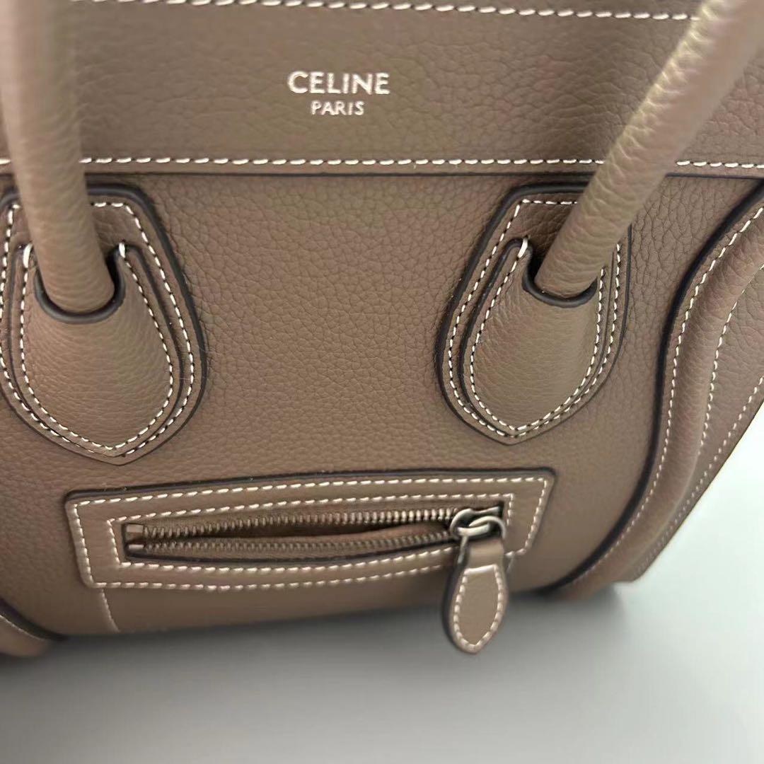 セリーヌ CELINE ラゲージナノ ブラック ショルダーバッグ 美品 画像4