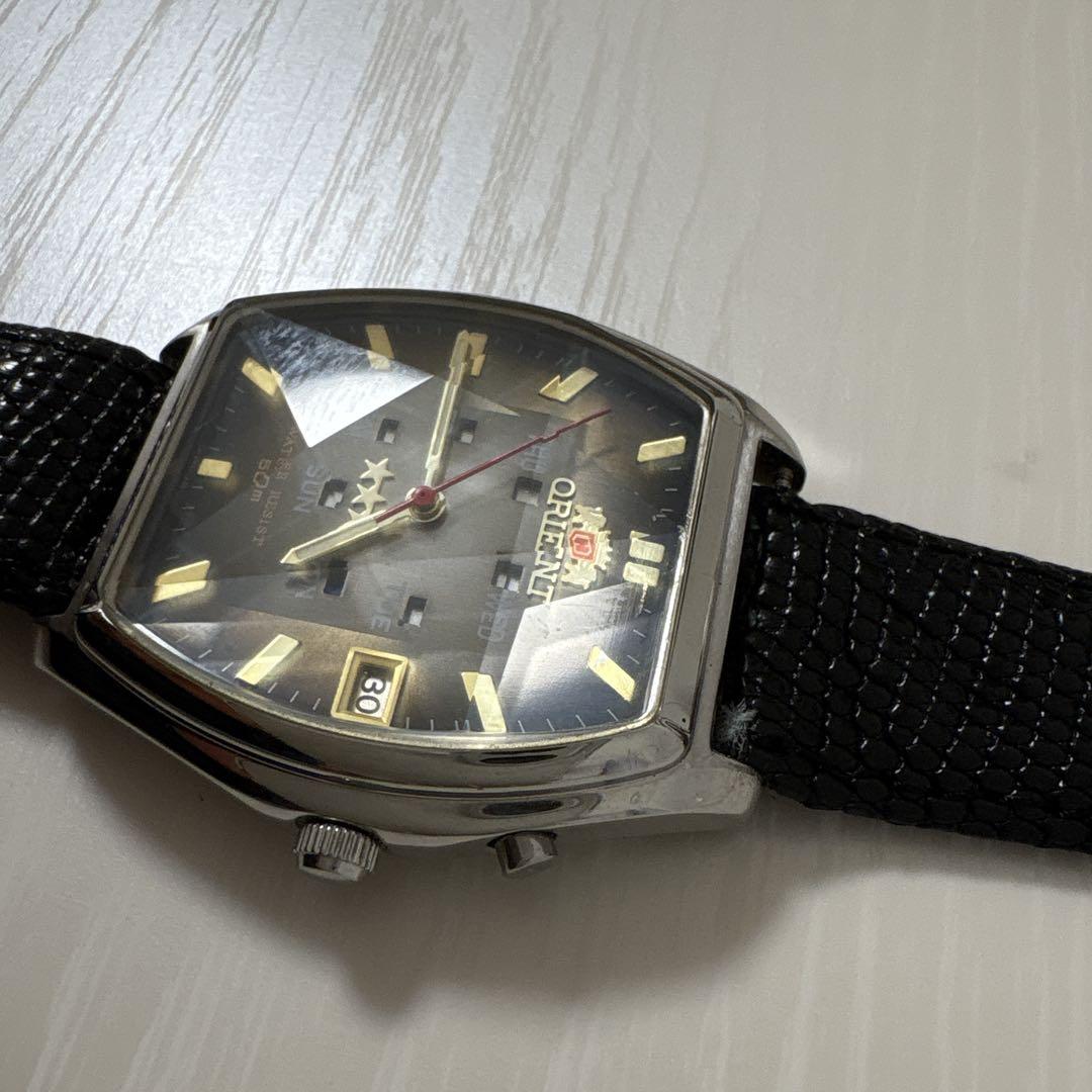 ORIENT オリエント EMAV-C1 自動巻き 腕時計 レトロ 楽天市場】オリエント 腕時計 自動巻き スター型風防 EMAV-C1