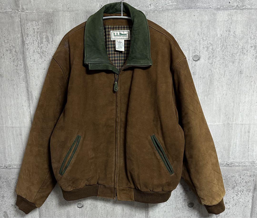 80s 90s USA製 L.L.bean スエードジャケット スウェード