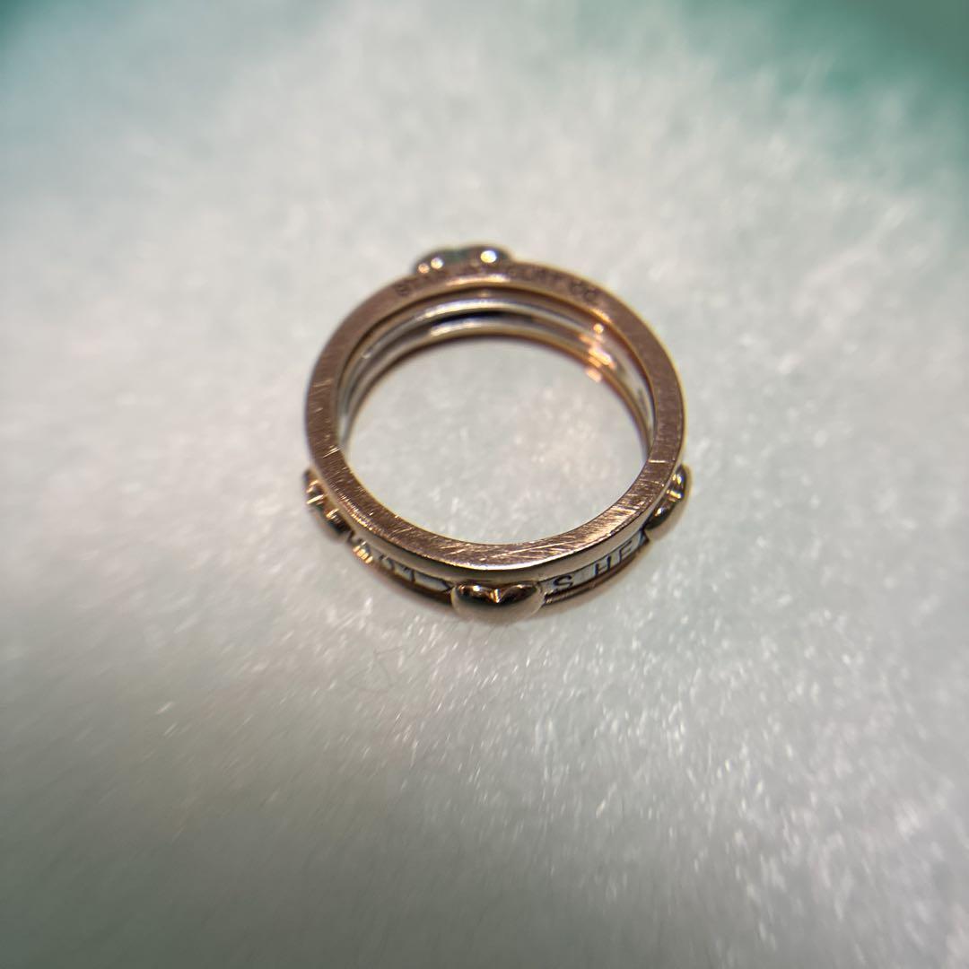 STAR JEWELRY CO. K18 2連リング