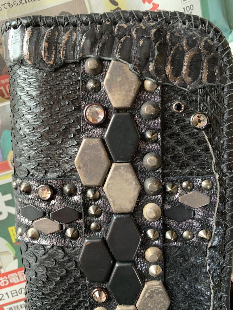 Gold Leatherゴールドレザー長財布美品