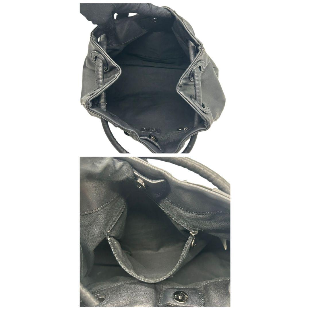 美品 アニエスベー ハンドバッグ 黒 ワンショルダー スエード
