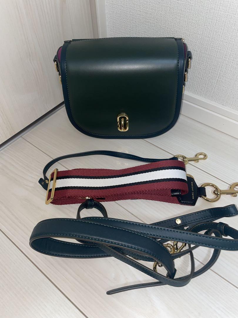 Marc Jacobs グリーンレザーショルダーバッグ