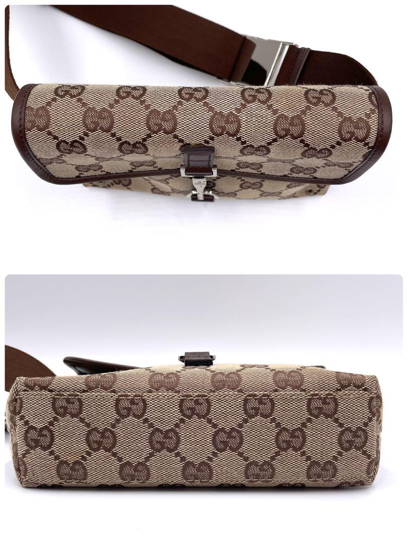 【美品】GUCCI グッチ ウエストポーチ ボディバッグ GG キャンバス