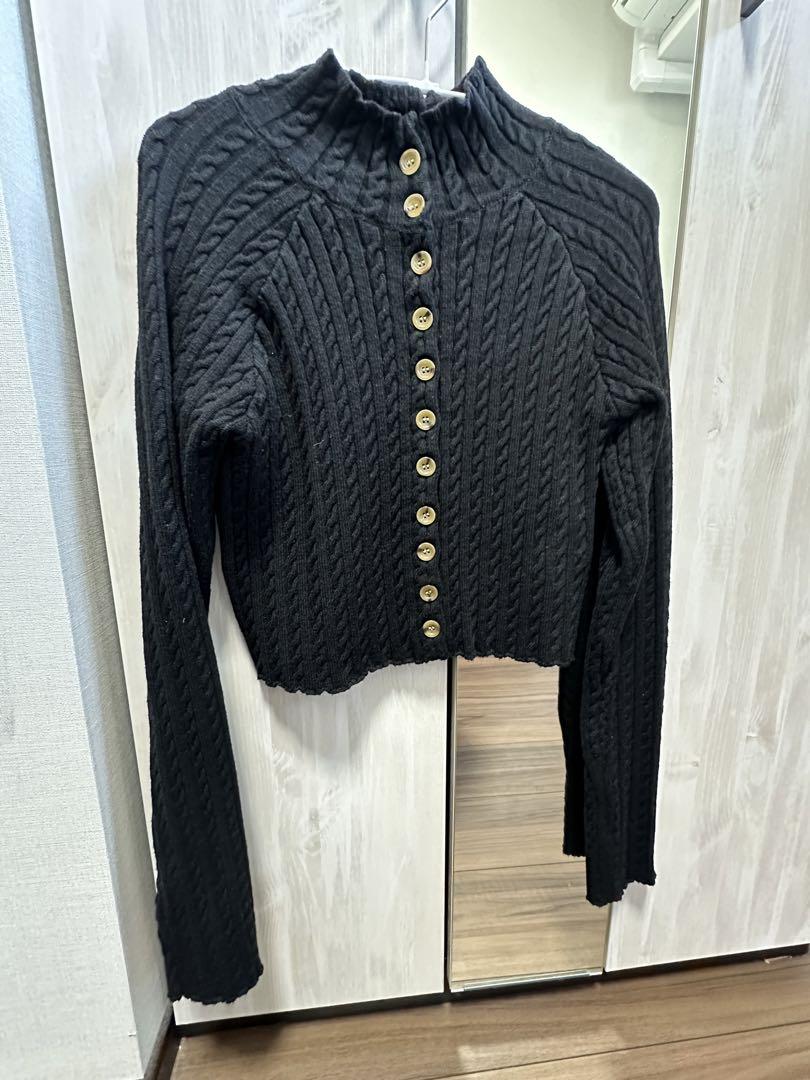 アメリヴィンテージ 2WAY MINI CABLE KNIT CARDIGAN
