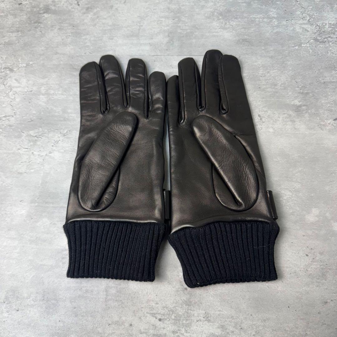 E.Z BY ZEGNA ゼニア ラム革 レザーグローブ ブラウン 茶