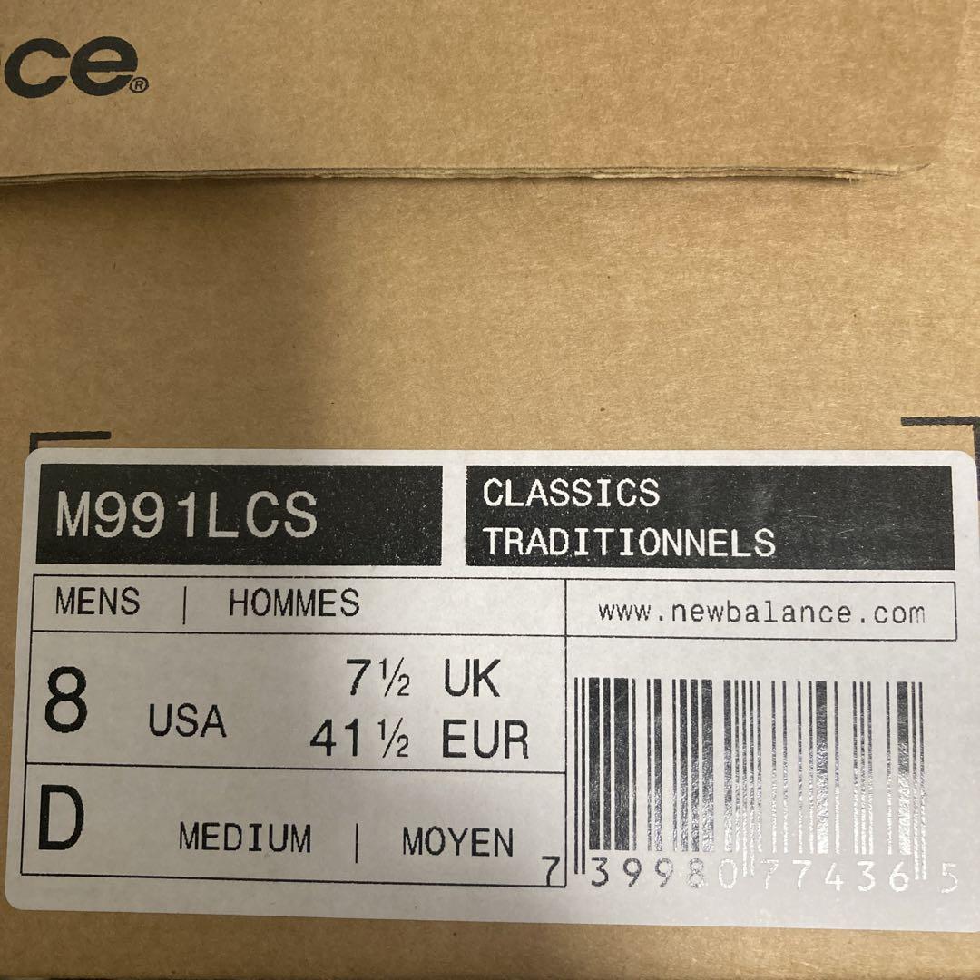 新品 】ニューバランス M991LCS 26cm ブラウン 日本未発売