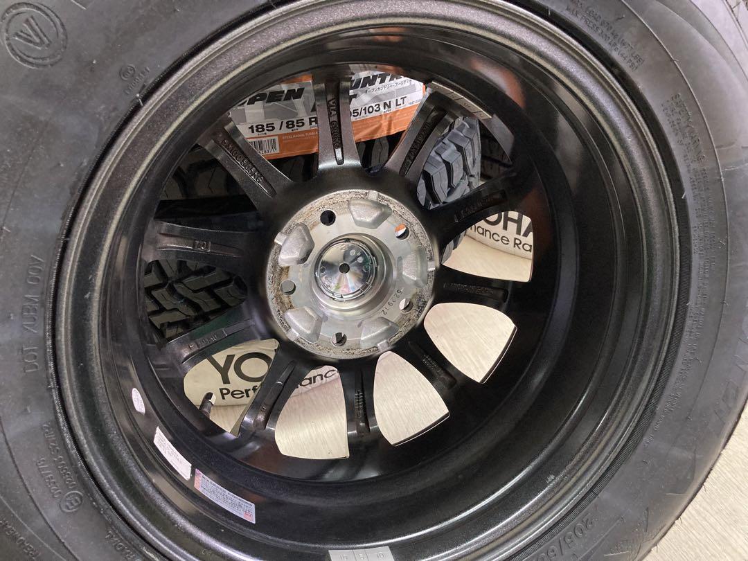 ステップワゴンなどに！ホワイトレタータイヤ205/65R15に中古ホイールセット