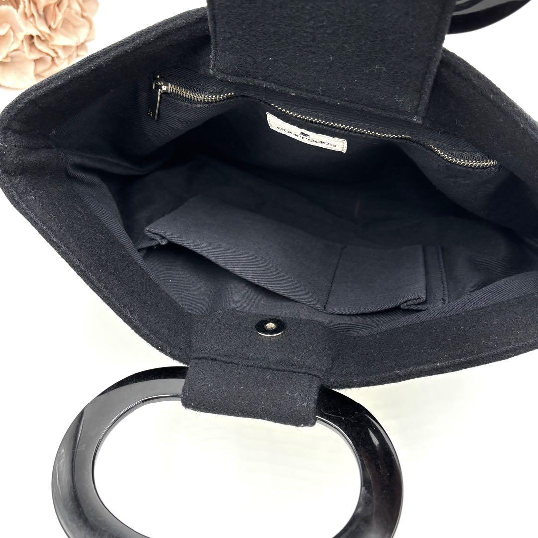 courreges クレージュ トートバッグ 黒 美品