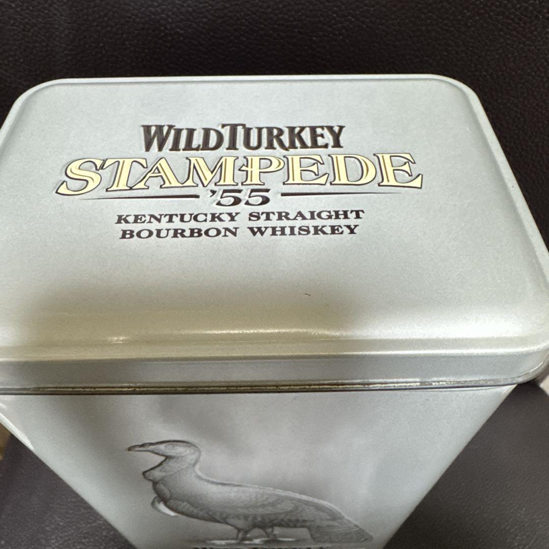 信頼も高い Wild Turkey Stampede 55 空瓶 旧ボトル 専用ケース付 ウイスキー