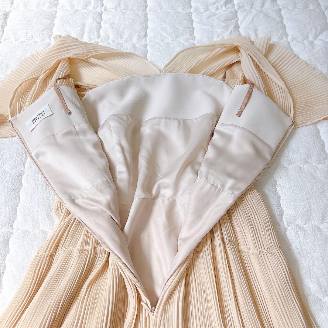 希少美品❤️定価5万ハナエモリ×セルフォード　スターモチーフプリーツドレス