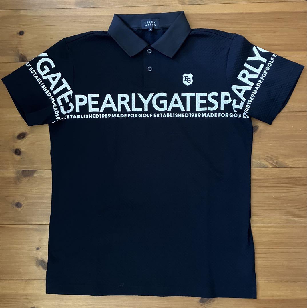 パーリーゲイツ メンズ ポロシャツ サイズ 4 PEARLY GATES 中古 メンズ パーリーゲイツ PEARLY GATES 半袖ポロシャツ 4(M