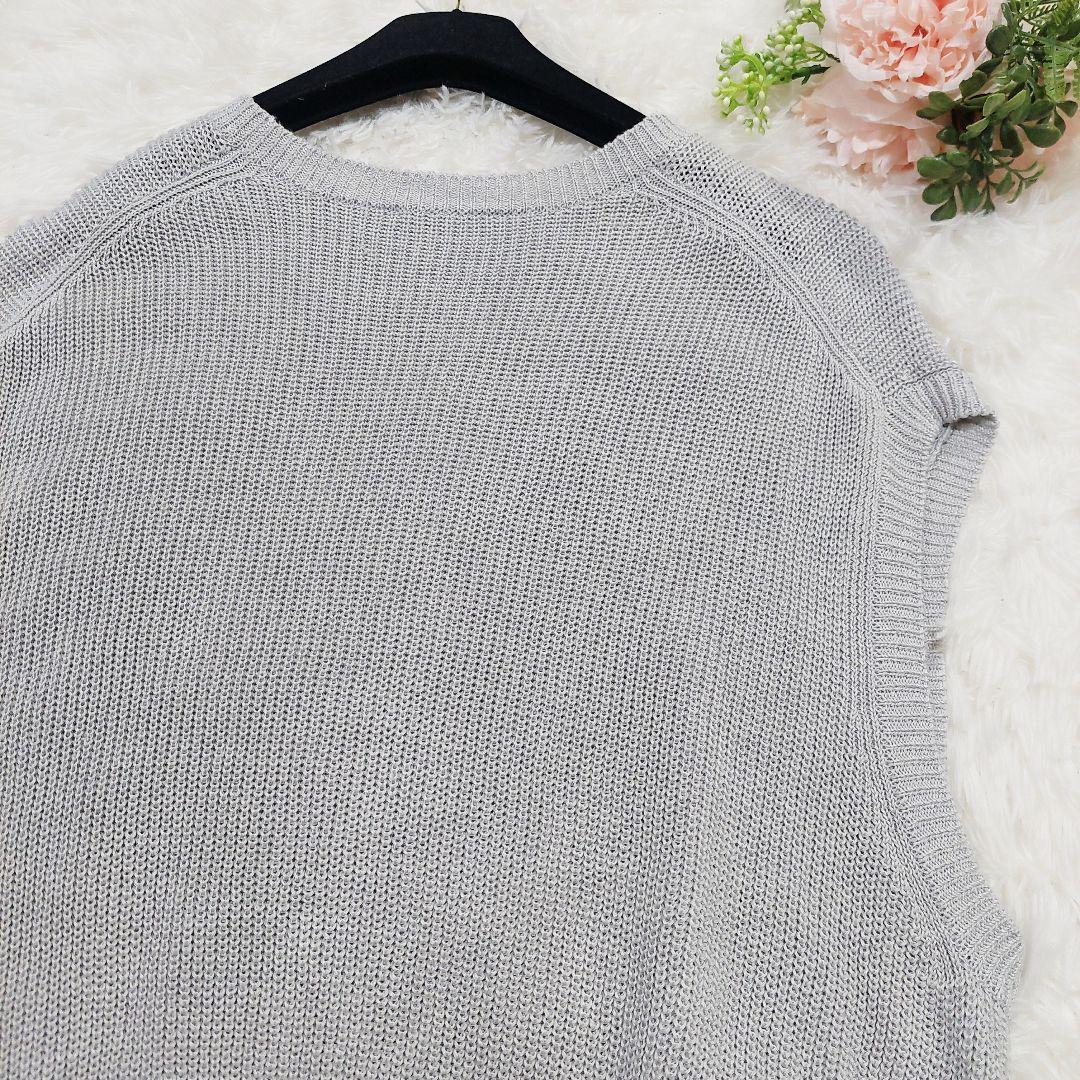 theory luxe リネン100% プルオーバー ニット ベスト ジレ