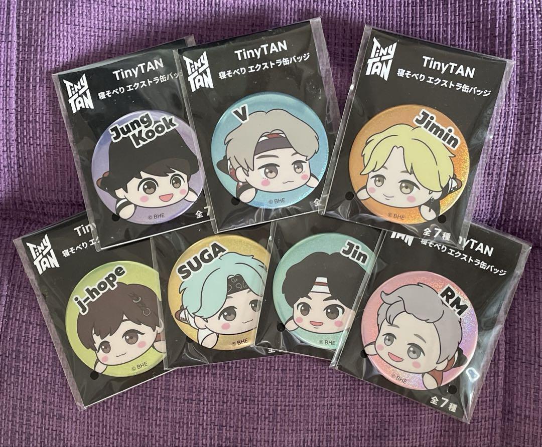 BTS TinyTAN 缶バッジ 7個セット - メルカリ