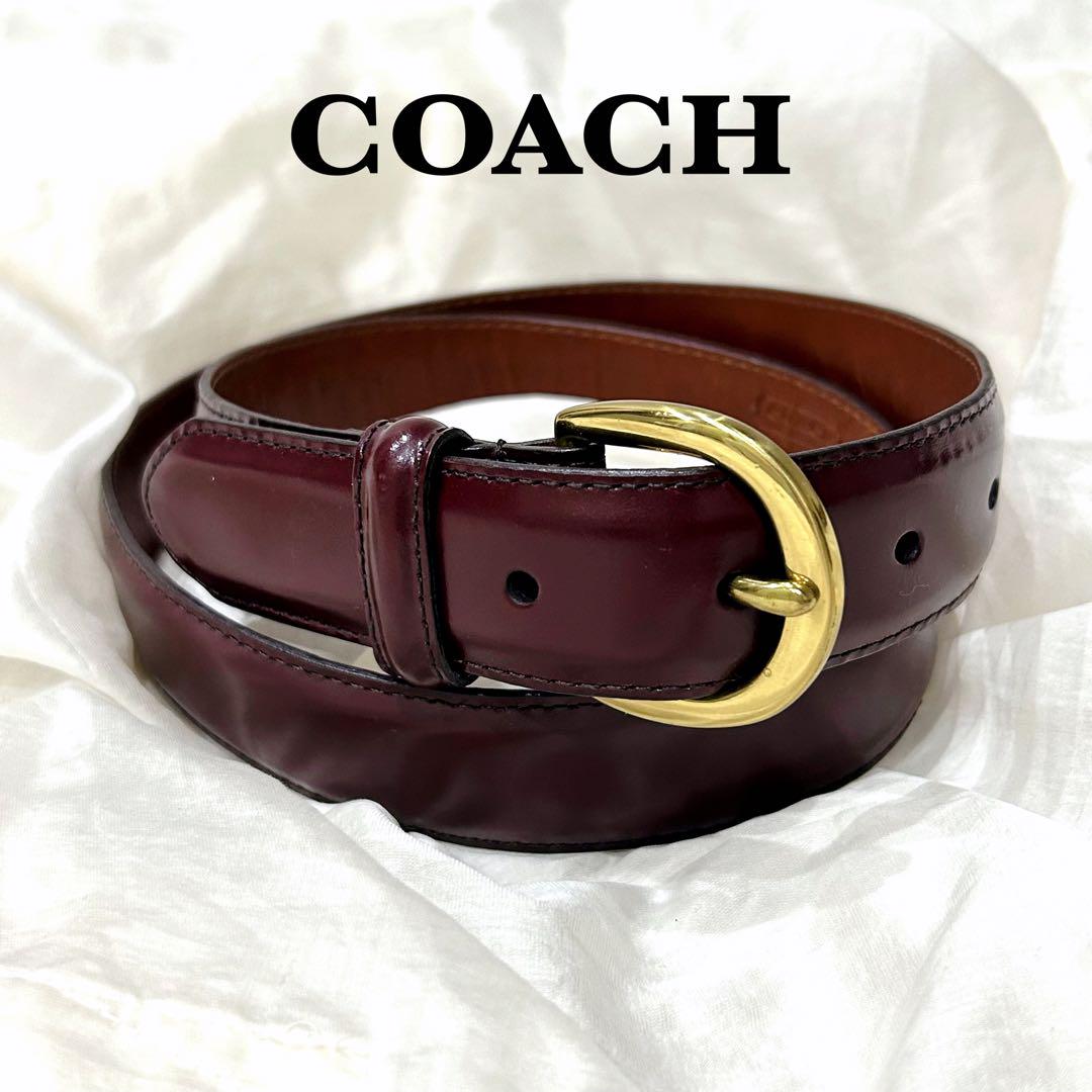 美品❗️　OLD COACH　オールドコーチ　ビンテージ　真鍮製バックル　ベルト 美品✨OLD COACH オールドコーチ ビンテージ 真鍮製バックル