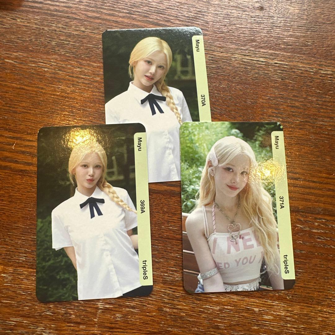 マユ tripleS objekt 3枚 SSSch∞!トレカ QR