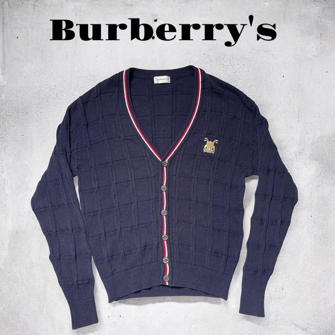 Burberry ワッペン　カーディガン