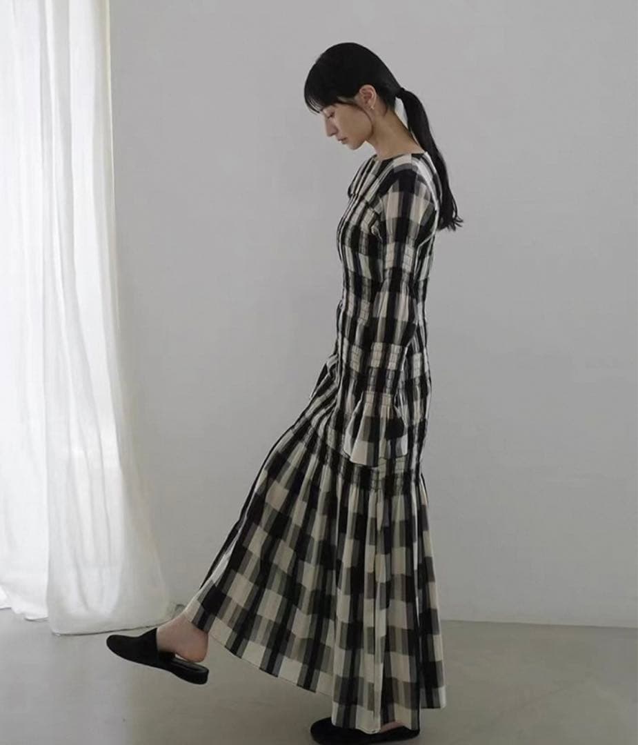 CLANE SHIRRING LONG ONEPIECEM CLANE DECORATOM_COM_BR