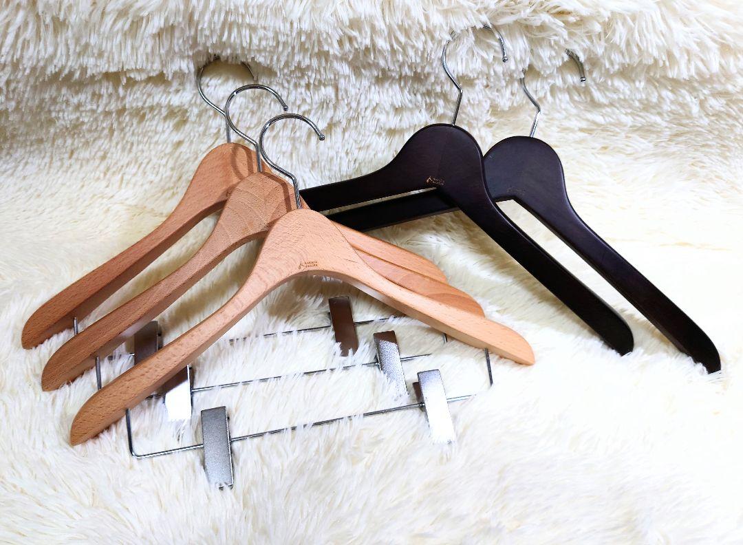 ◆NAKATA HANGER◆タナカハンガー 中田工芸木製ハンガー　 5本SET