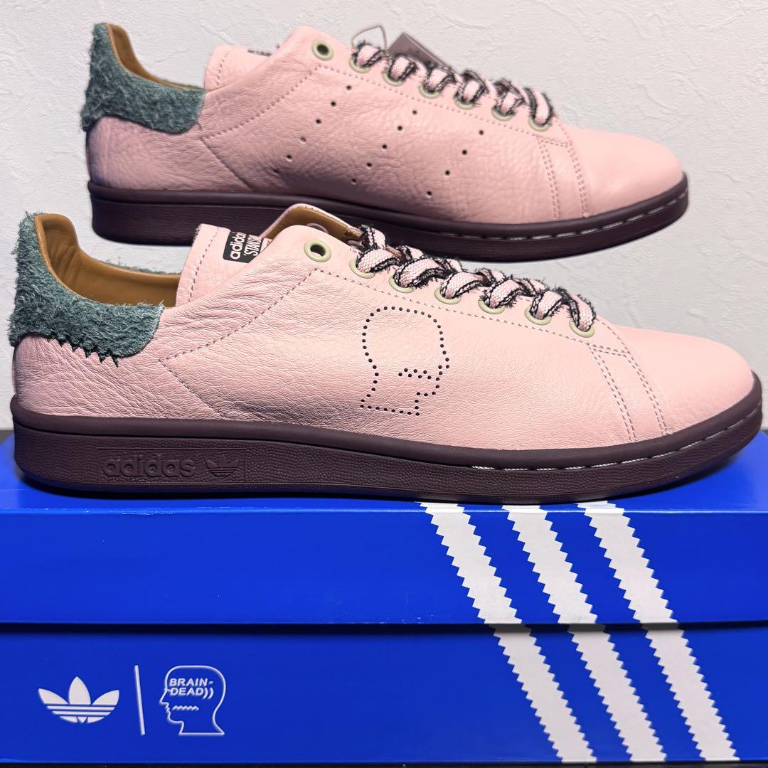 新品 ADIDAS×BRAIN DEAD STAN SMITH ピンク 28.5