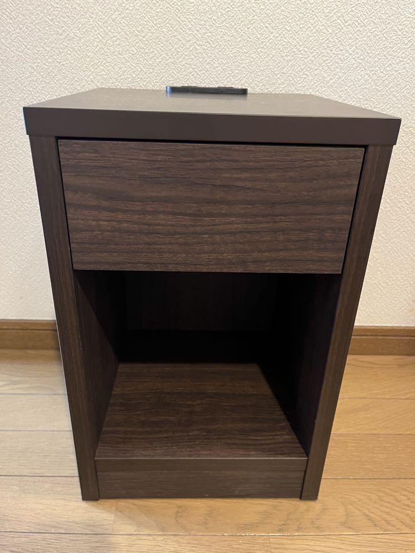 ドリームベッド ナイトテーブル 2口コンセント付1