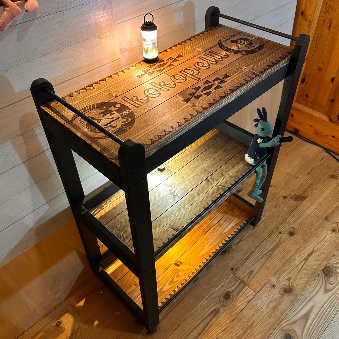 3段ウッドラック キャスター付き キッチンワゴン ウッドシェルフ 3段ウッドラック キャスター付き キッチンワゴン ウッドシェルフ