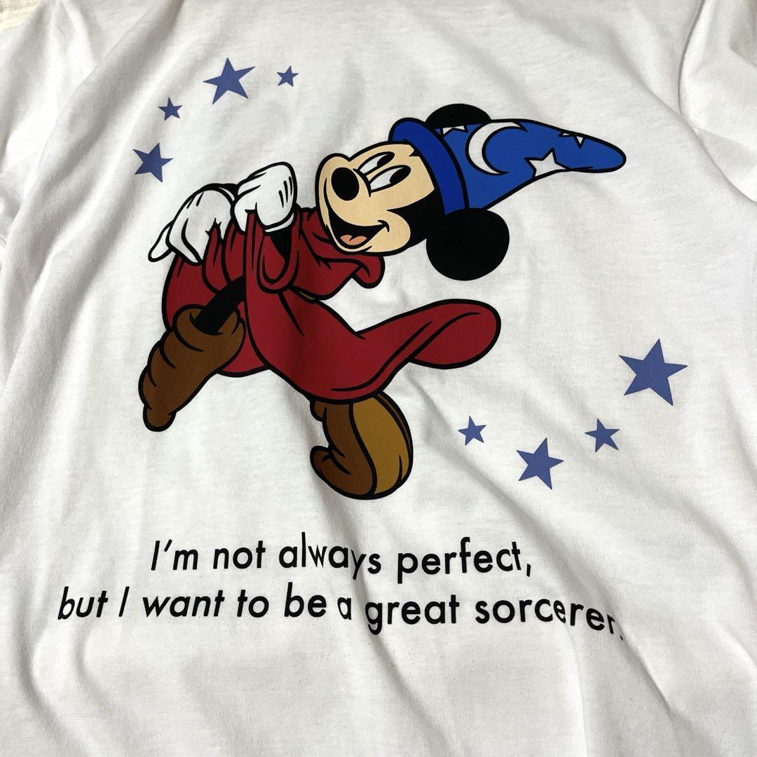 【Disney】ディズニー ファンタジア 魔法使いの弟子 Tシャツ Amazon.co.jp: ミッキーマウス Tシャツ（MーL）ビッグ