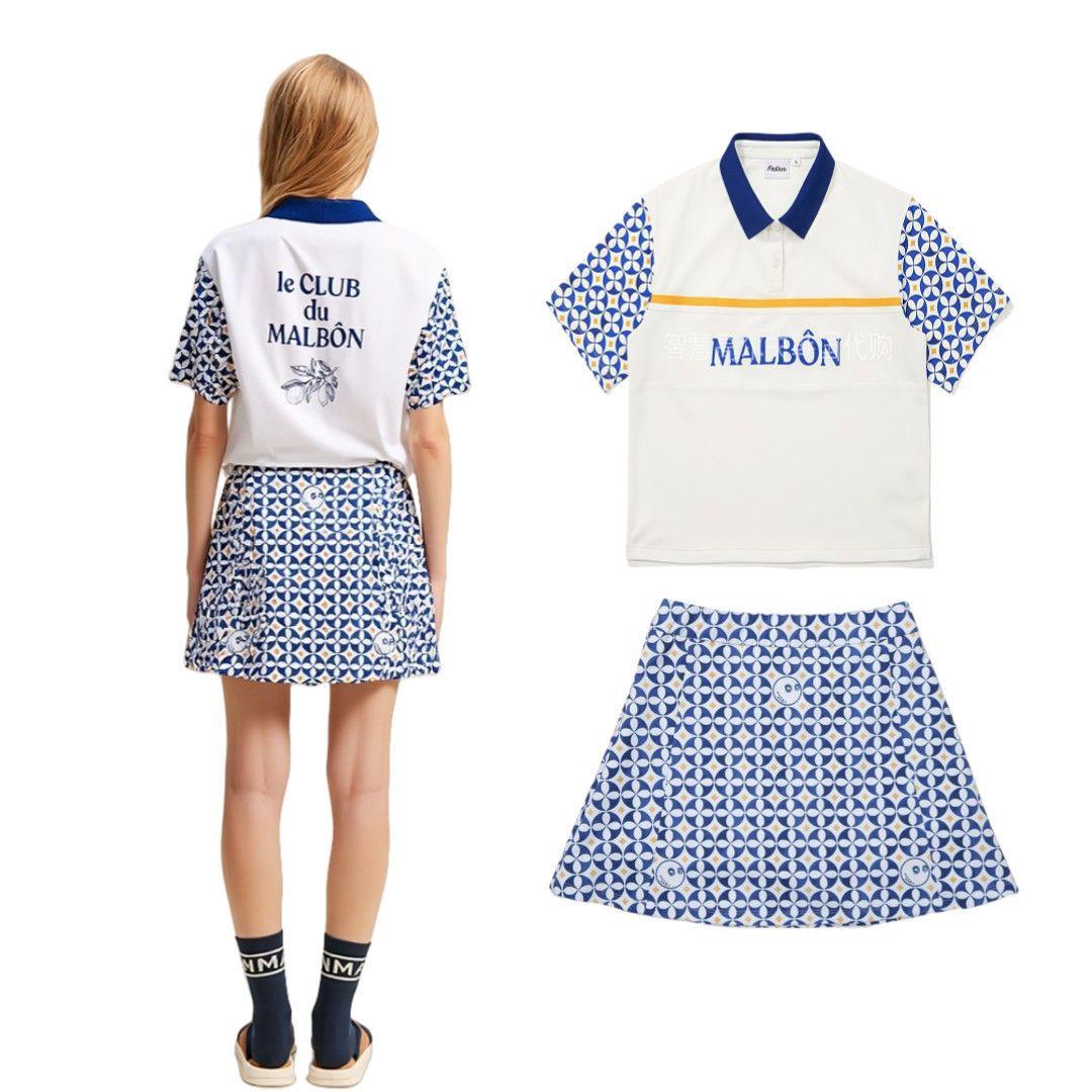 マルボン ゴルフ レディース ポロシャツ スカート 上下2点セット Malbon