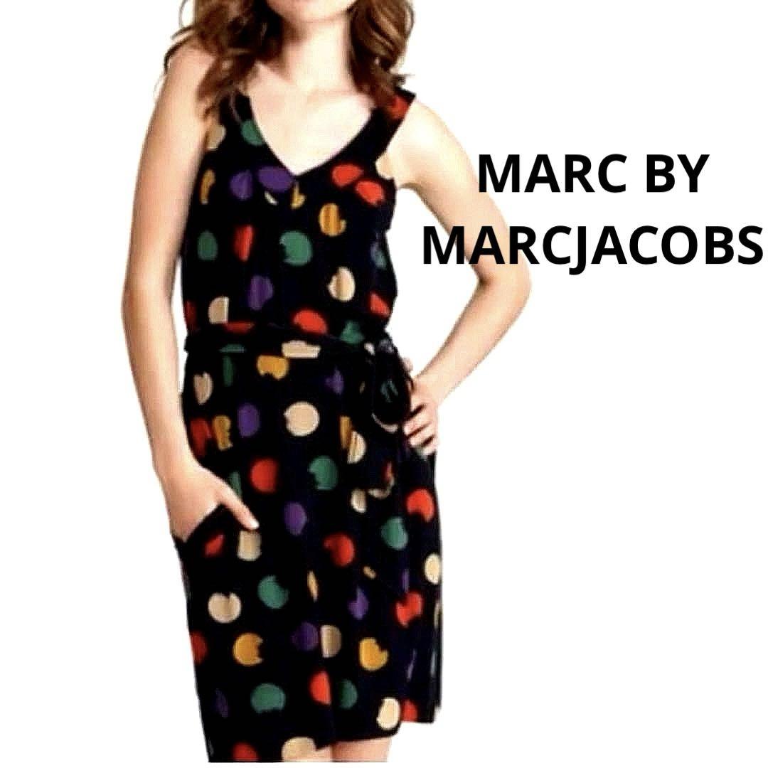 MARC BY MARCJACOBS ポルカドット　ノースリーブ　ワンピース　S