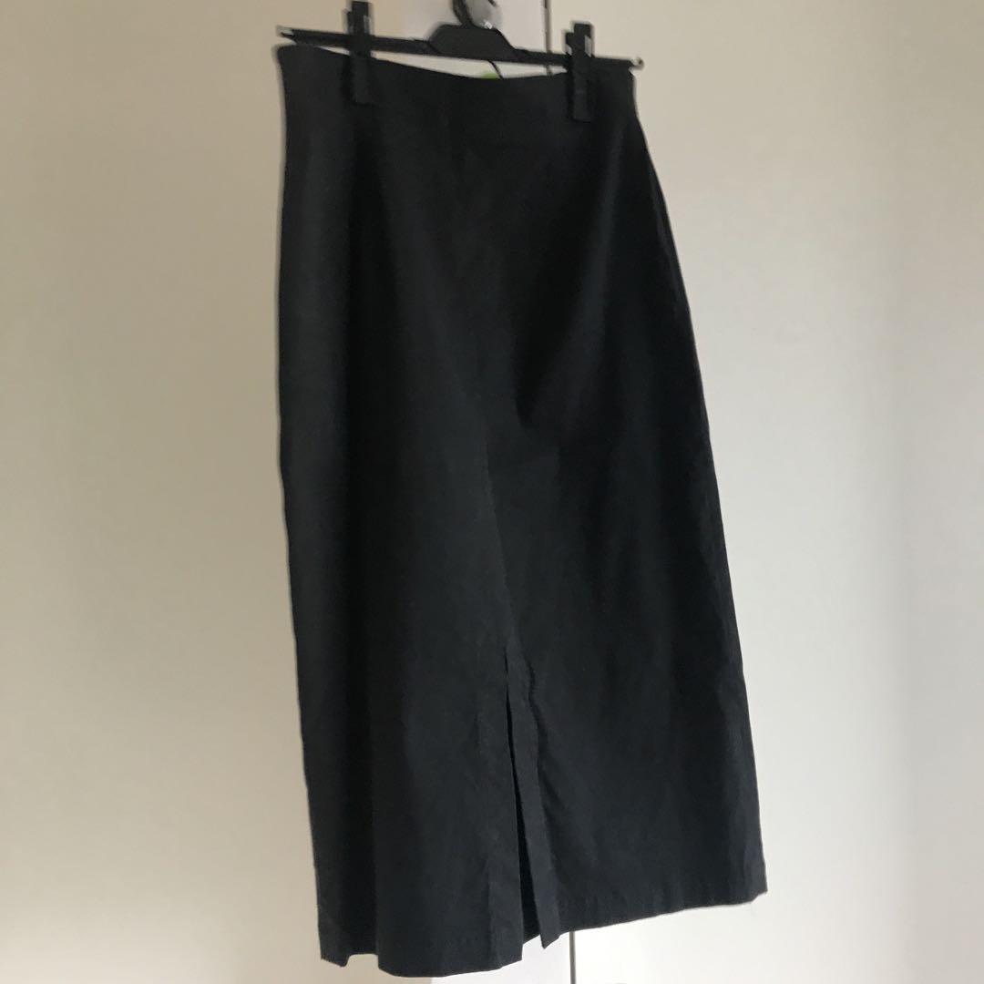 galerievie黒 スリット入り タイトスカート