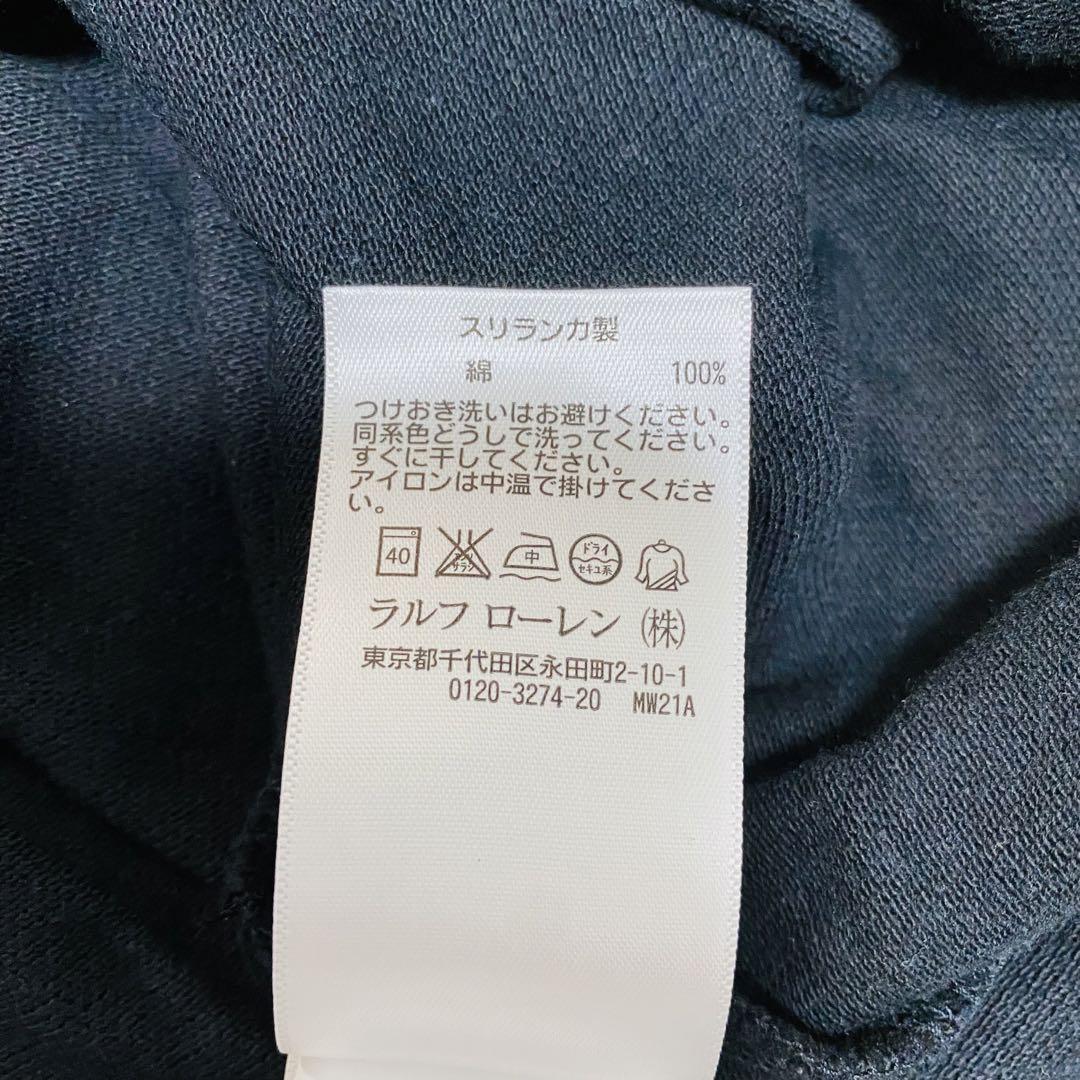 新品未使用 現行 ポロラルフローレン ポロシャツ 鹿の子 ビッグポニー 黒 XL