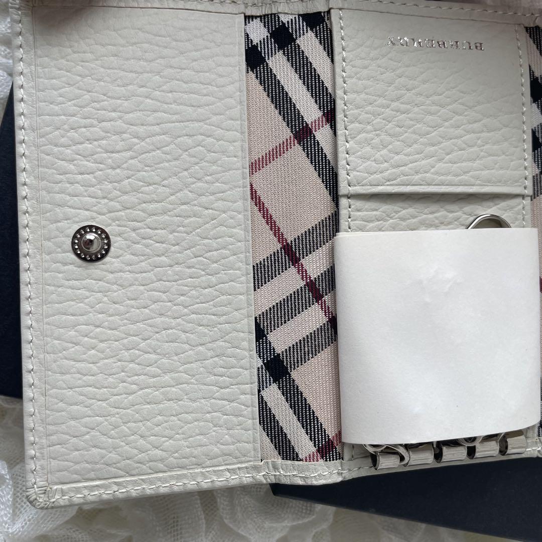 ✨新品未使用・箱付き✨　BURBERRY キーケース　ノバチェック　5連　刻印 ✨新品未使用・箱付き✨ BURBERRY キーケース ノバチェック 5連 刻印