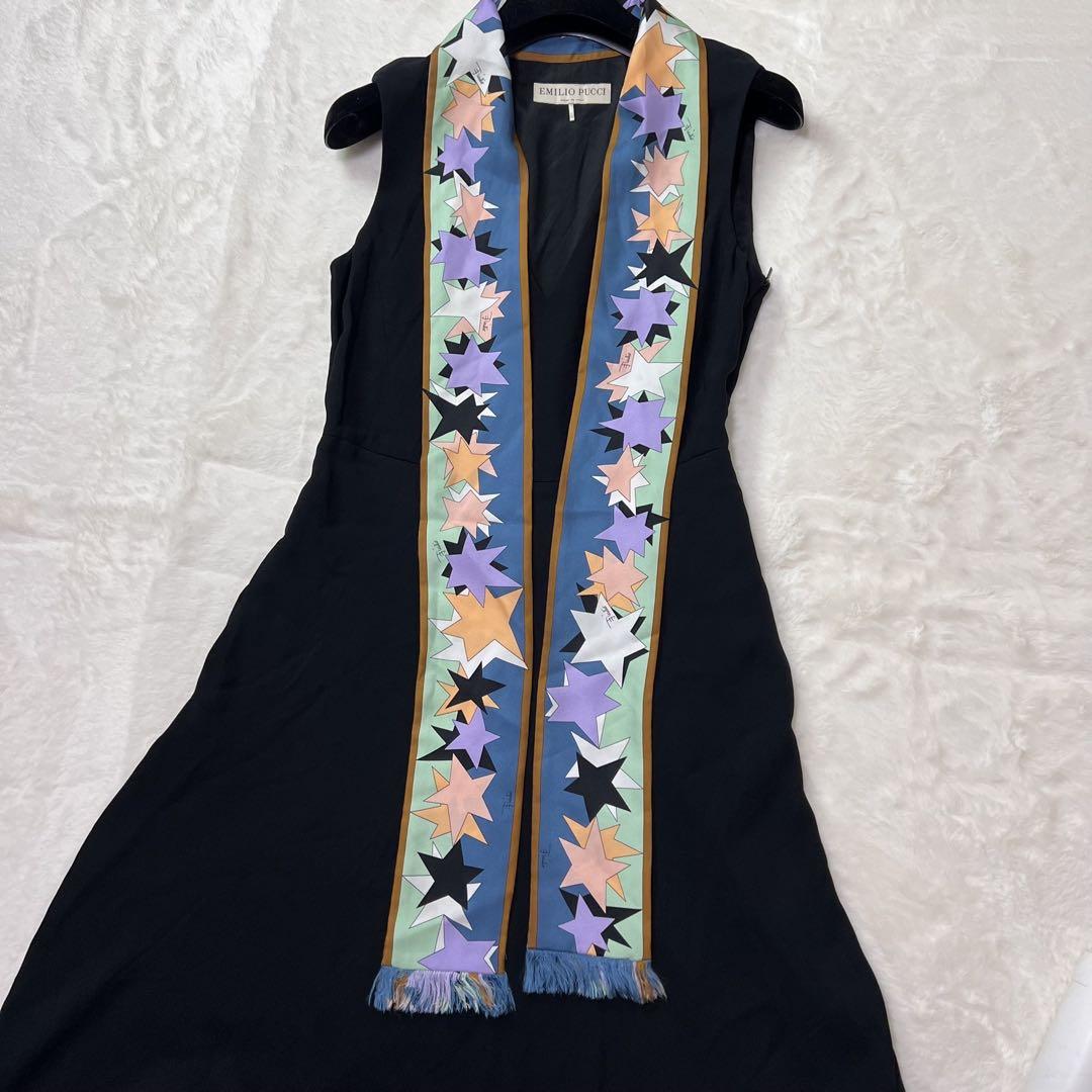 EMILIO PUCCI エミリオプッチ スカーフ付きノースリーブワンピース