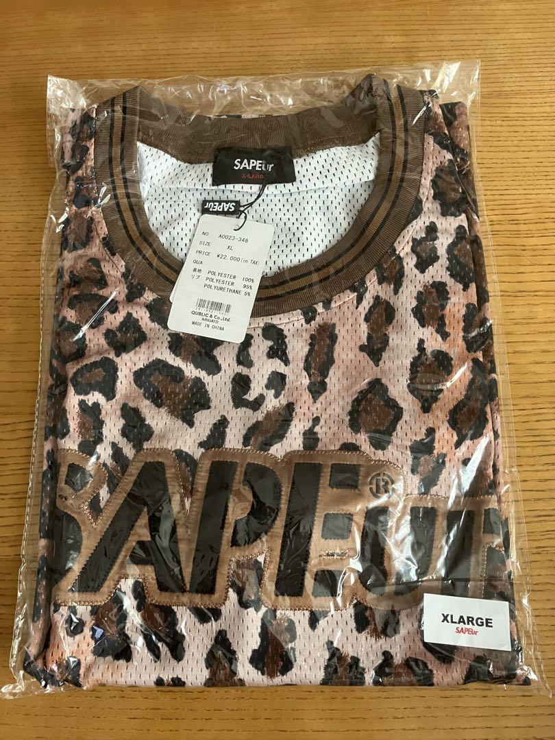 SAPEUR XL 紫色ヒョウ柄シャツ　タンクトップ SAPEUR XL 紫色ヒョウ柄シャツ タンクトップ