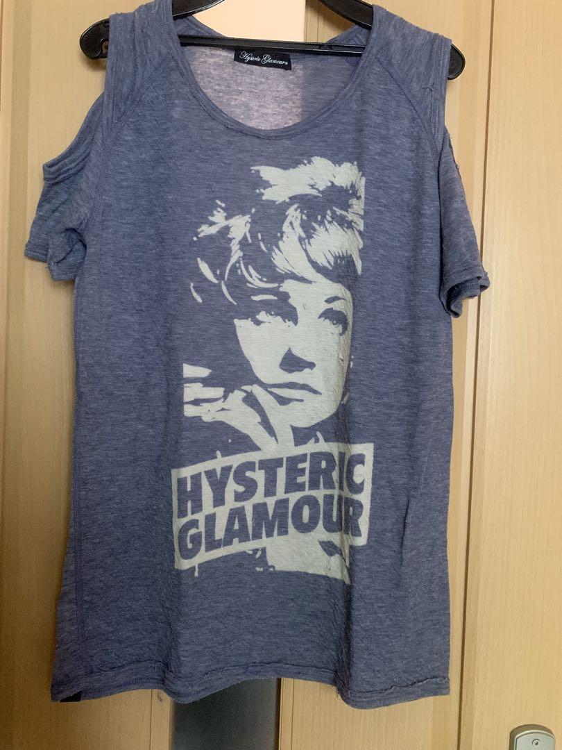 ヒステリックグラマーオフショルダーTシャツ