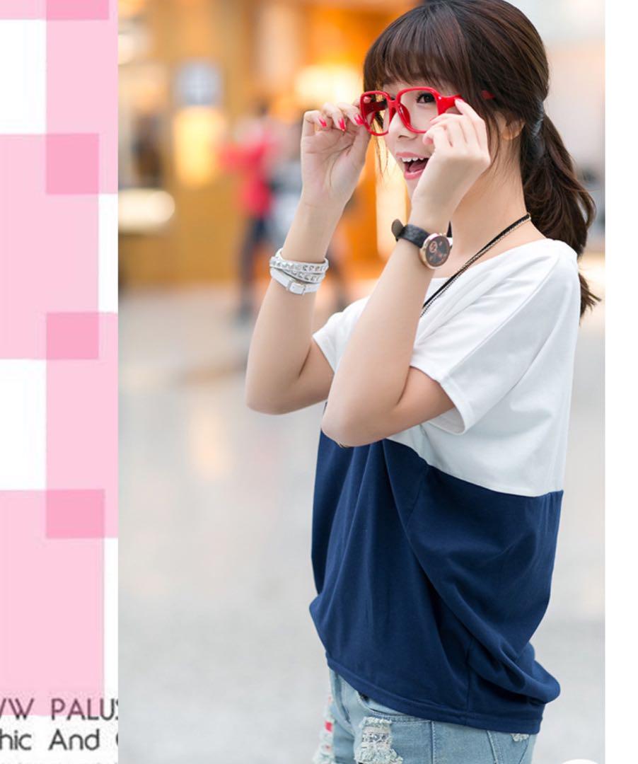 L バイカラー 切り替えTシャツ ネイビー ツートン 半袖 ポンチョ風 ゆったり L バイカラー 切り替えTシャツ ネイビー ツートン 半袖 ポンチョ風 ゆったり