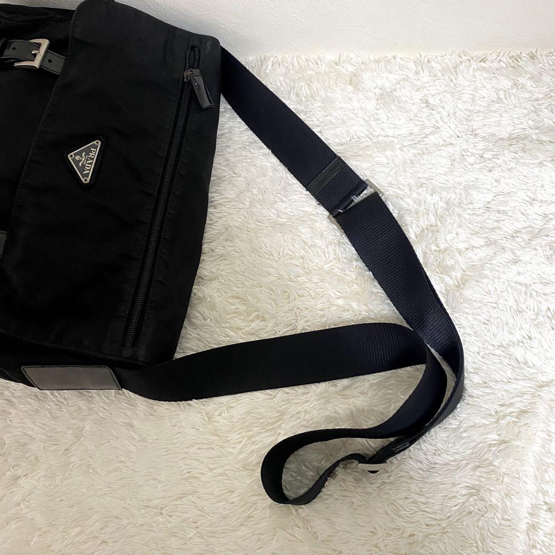 PRADA - 良品 PRADA プラダ ショルダーバッグ ブラック 黒