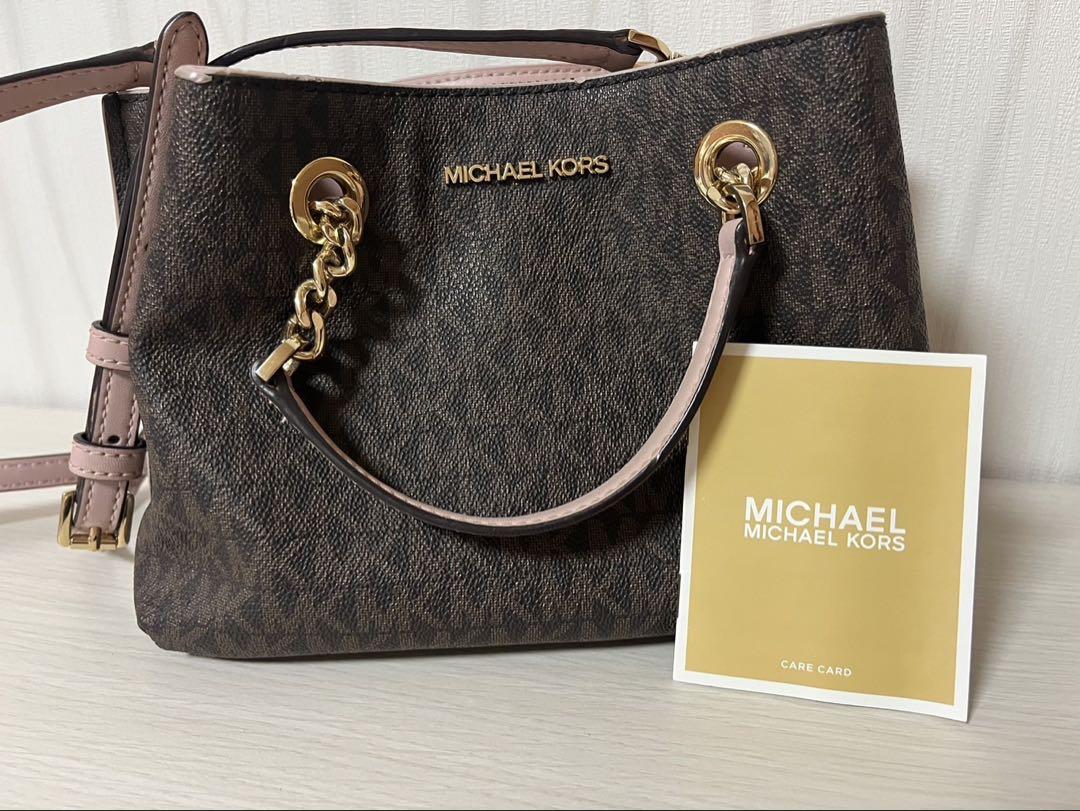 MICHAEL KORS ショルダーバッグ ダークブラウン レディース MICHAEL KORS ブラウンショルダーバッグ