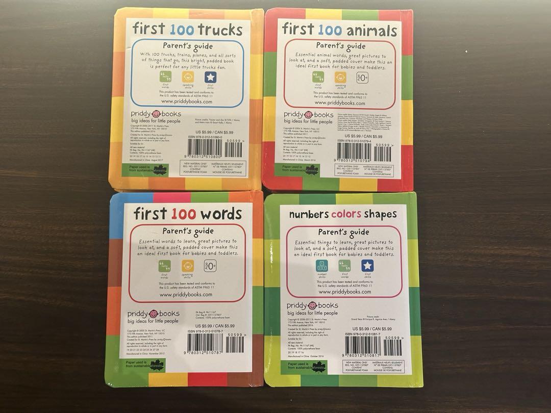 NEWモデル はじめての100ブックセット 4冊セット Books ボードブックPriddy 絵本・児童書