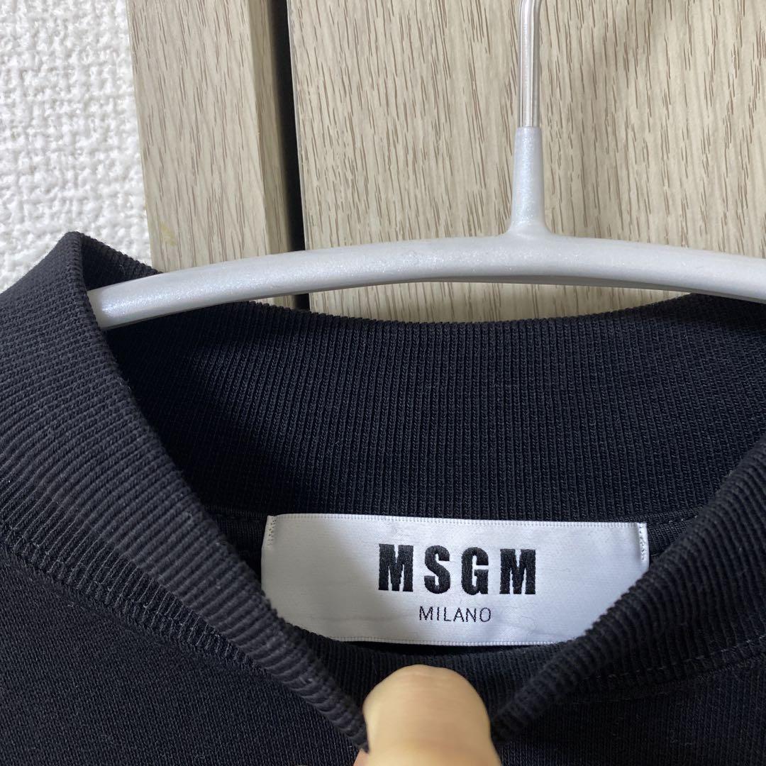 アウトレット送料無料 MSGM 黒色 スウェット 安心直販 トップス