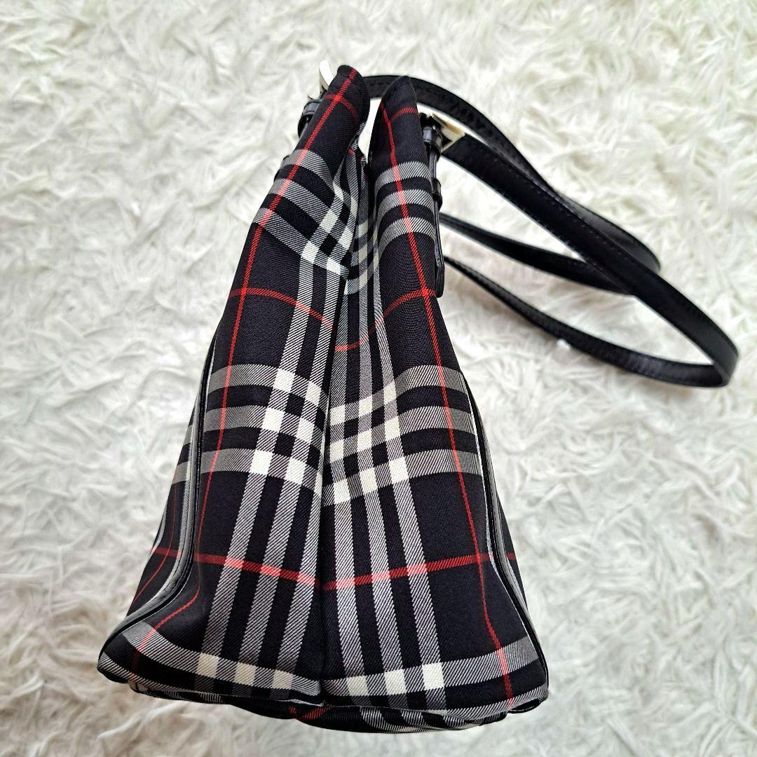 【美品 BURBERRY BLUE LABEL】ノバチェックナイロントートバッグ