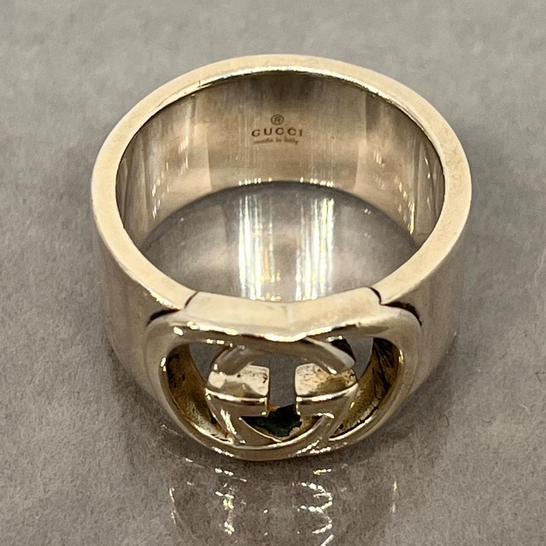 限定品定番 磨き済 GUCCI グッチ リング 指輪 インターロッキングG ロゴ 16号 SAEBz-m51216706805 豊富な格安