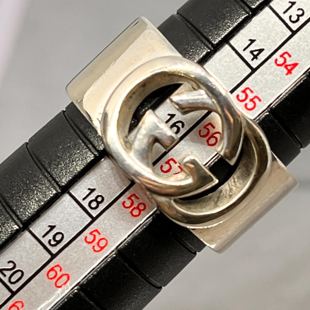 限定品定番 磨き済 GUCCI グッチ リング 指輪 インターロッキングG ロゴ 16号 SAEBz-m51216706805 豊富な格安
