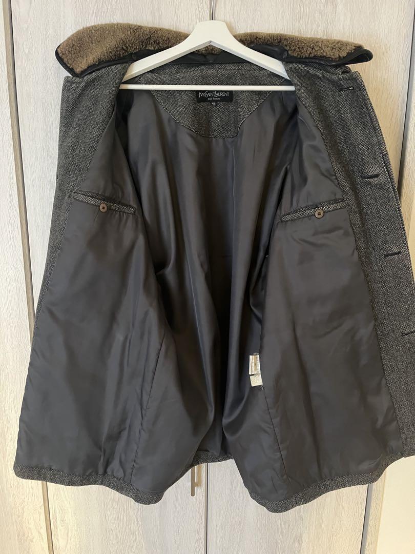 サンローラン SAINT LAURENT コート グレー メンズ 定価20万円