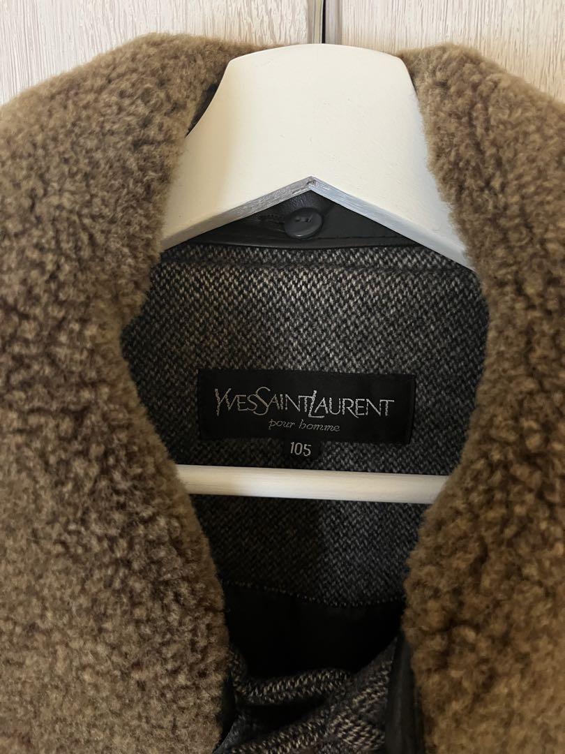 サンローラン SAINT LAURENT コート グレー メンズ 定価20万円