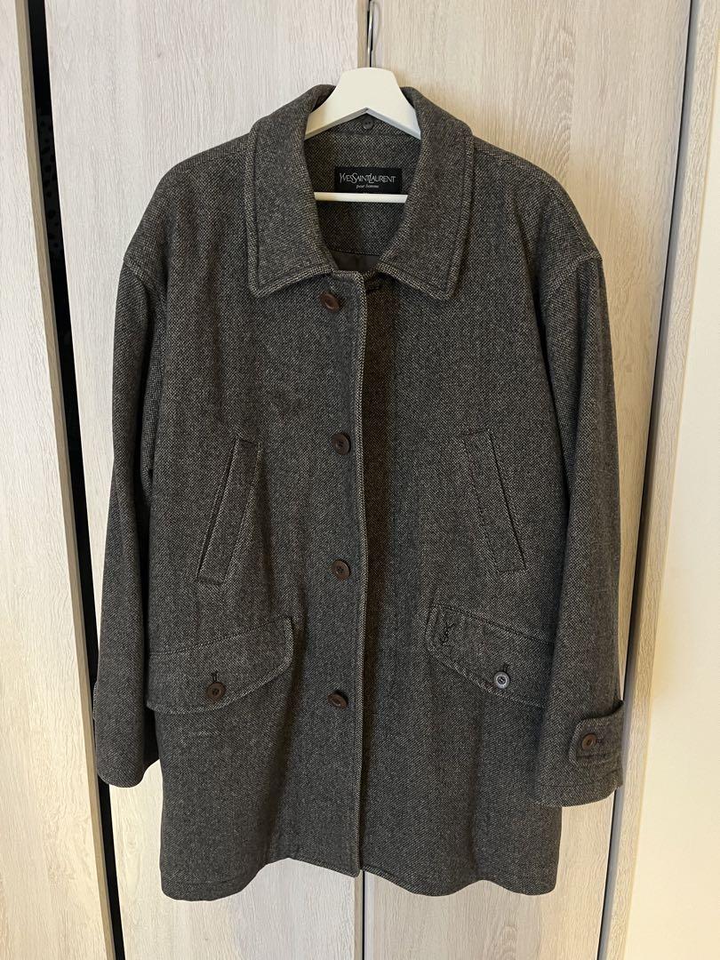サンローラン SAINT LAURENT コート グレー メンズ 定価20万円