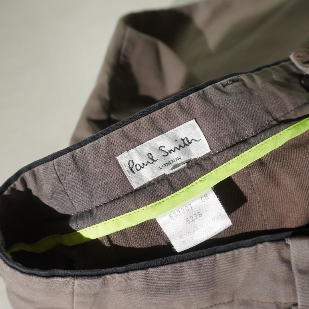 Paul Smith コットンスラックスパンツ チノパン ブラウン/XW182
